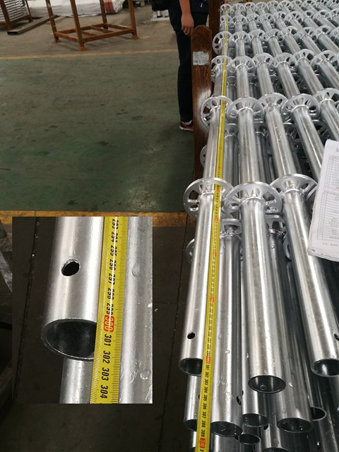 Giàn giáo HDG 3M được mạ kẽm Nóng 3M Tiêu chuẩn thẳng đứng