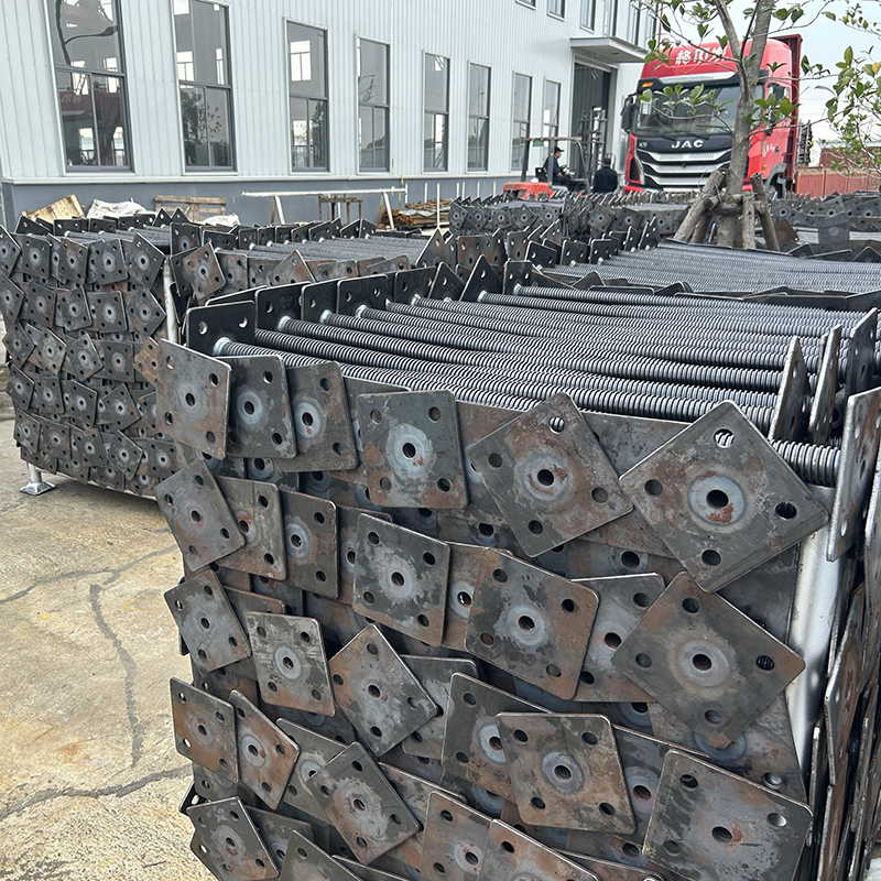 Giàn giáo màu đen có thể điều chỉnh giắc cắm cơ sở ốc vít rắn 